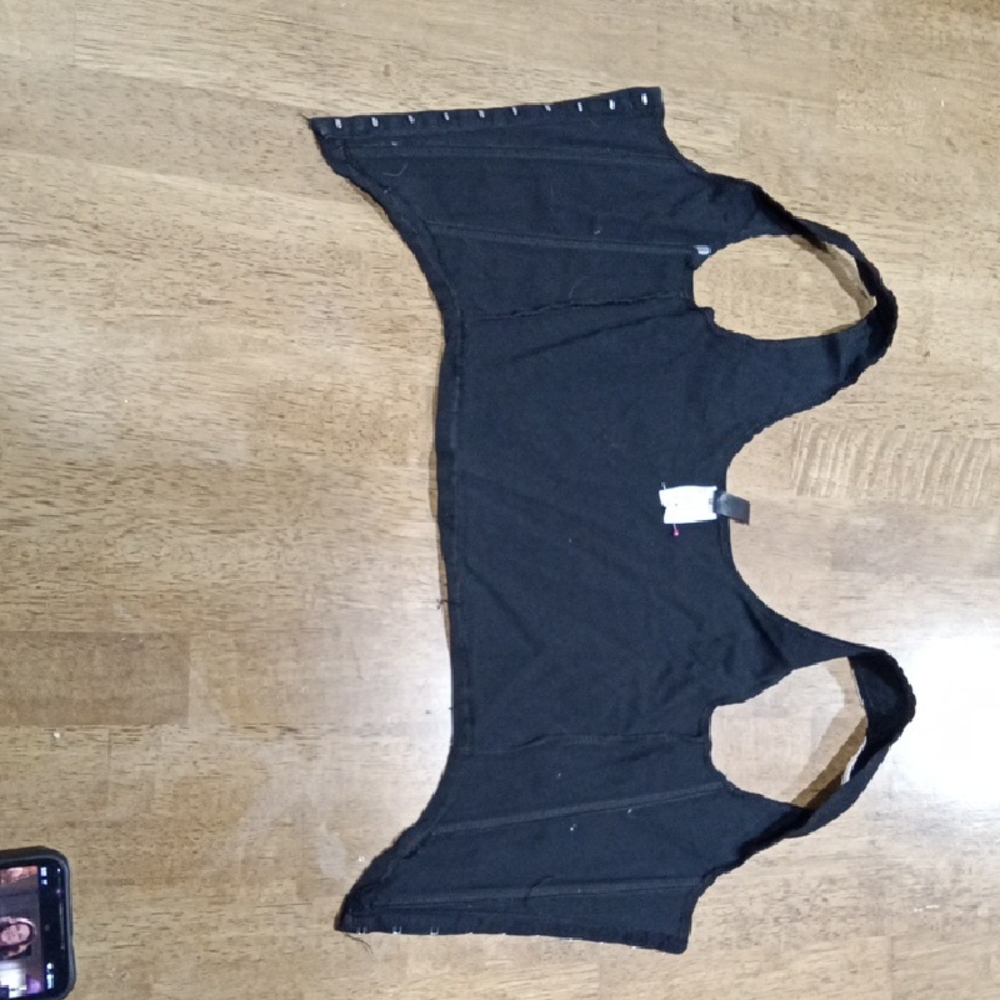 Scoop Neck Sleeveless Tank Top in Blue and Black Cut Out Backless